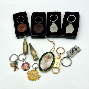 Mixed Coca Cola Keychain Lot Coca Cola Seagram Fairlife and More New/Used